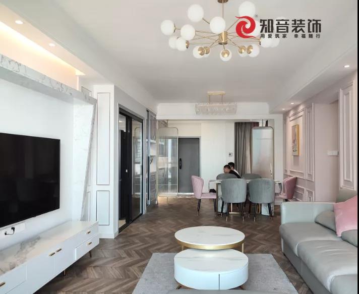 知音装饰 现代轻奢样板间 实景拍摄