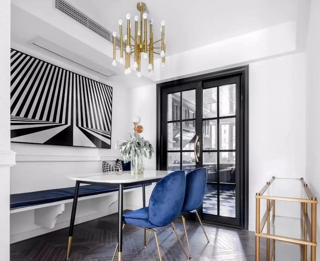 130㎡简美风格设计，一家三口的时尚家居空间