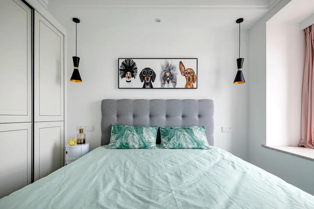 年轻新婚夫妇的北欧风三居室，90平美得像一幅画