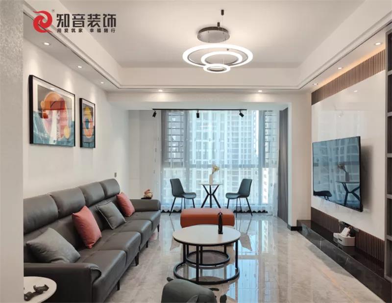 知音装饰 现代风 十里风荷样板间